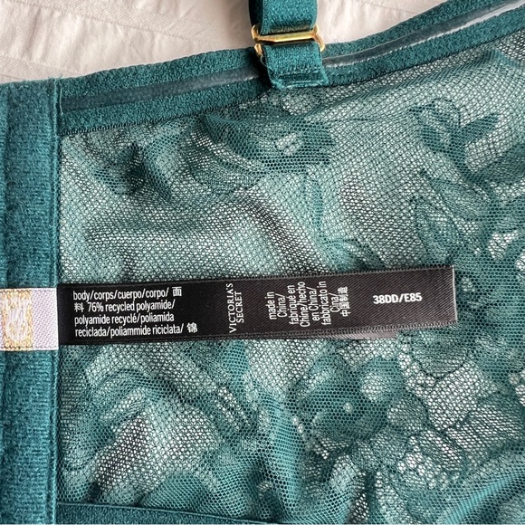 Victoria's Secret VS Archives Rose Lace Corset Bustier Top in Green, 38DD - Picture 15 of 16